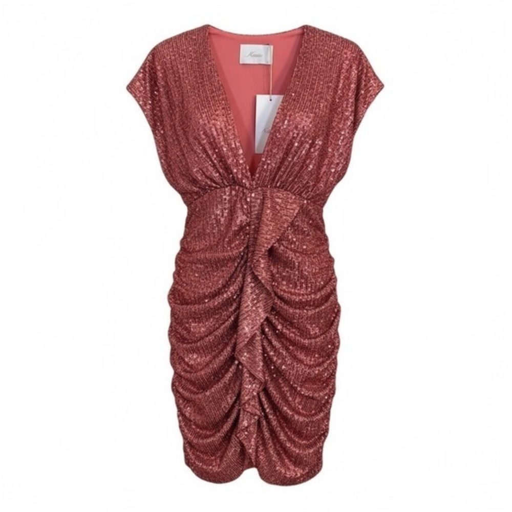 NWT Kasia (Anthropology Brand) Rouched Sequin Dress